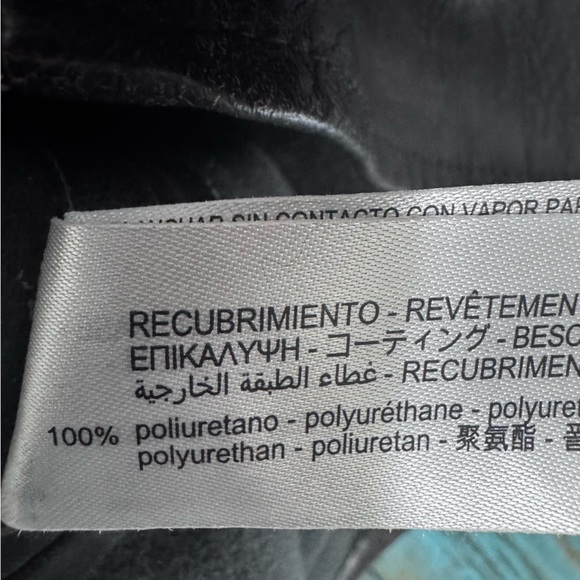 Zara Faux Leather Dress Washed Brown Long Sleeve Shirt Dress Shacket Size XS - Picture 16 of 16